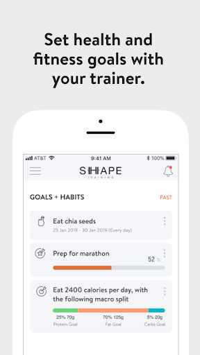SHAPE Training Gym Screen 3