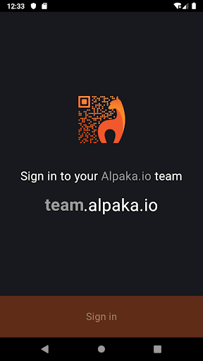 Android application Alpaka Presence screenshort