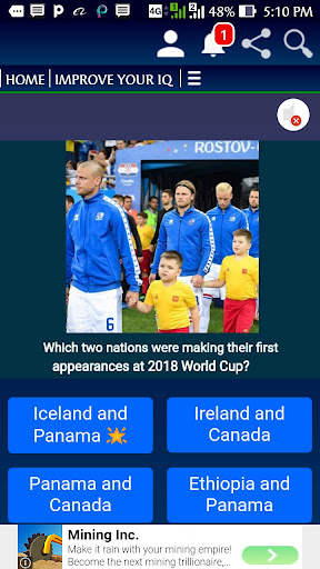 IQ-Quiz Challenge Game