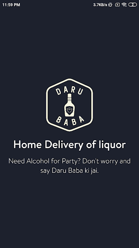 Android application Daru Baba liquor home Delivery screenshort
