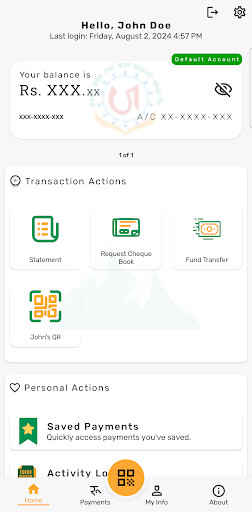 Android application Janabal Smart Banking screenshort