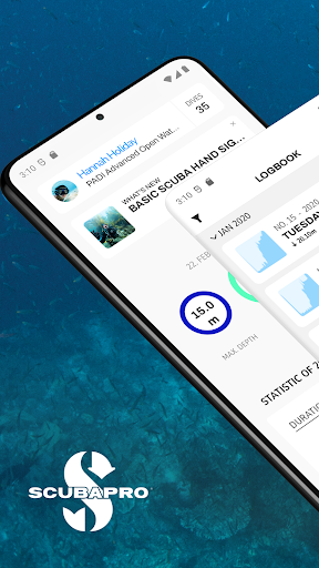 Screenshot of SCUBAPRO LogTRAK 2.0