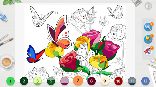 Screenshot of Anime Paint - ASMR Color