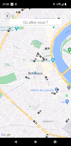 Android application Taxi Télé screenshort