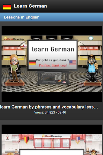 Learn German Screen 2
