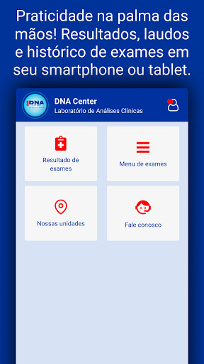 Android application Laboratório DNA Center screenshort