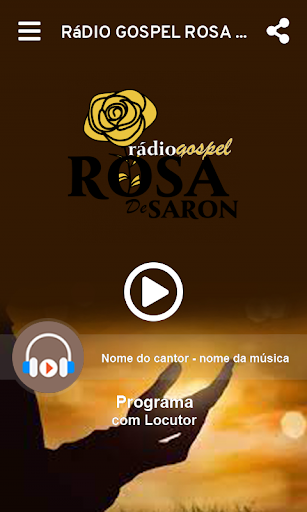 Rádio gospel rosa de saron Screen 2