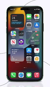 Captura de Pantalla 3 iPhone 14 theme android
