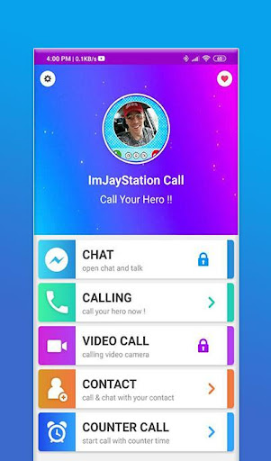 Android application ImJayStation Fake Call screenshort