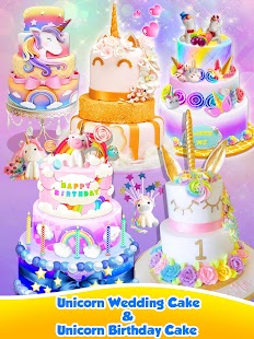 Unicorn Food - Sweet Rainbow Cake Desserts Bakery Screenshot