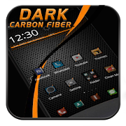 Black Carbon Fiber Theme  Icon