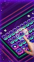 screenshot of Purple Glow Keyboard Theme