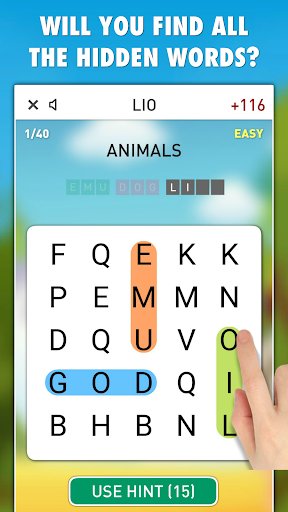 Android application Find Those Words PRO screenshort
