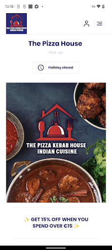 Android application The Pizza House screenshort