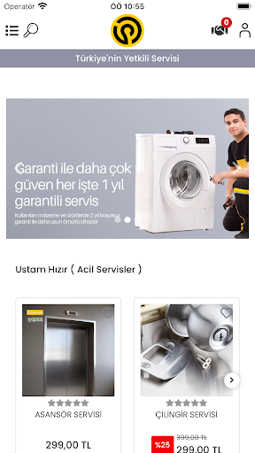 Android application Ustam Hazır screenshort