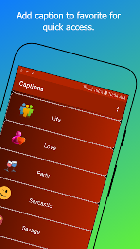 Android application 1000+ Captions for Photos screenshort