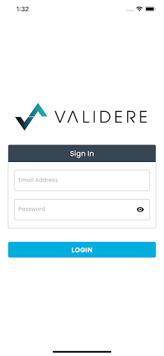Android application Validere - FEMP/LDAR screenshort