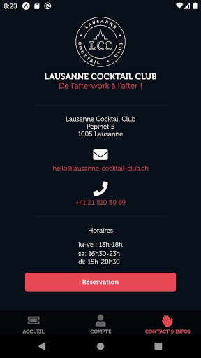 Lausanne Cocktail Club Screen 3