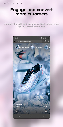 Android application Holofy Products screenshort