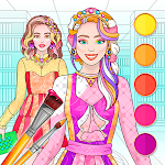Cover Image of 下载 College Girl Coloring Dress Up  APK