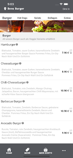 Bens Burger Screen 3