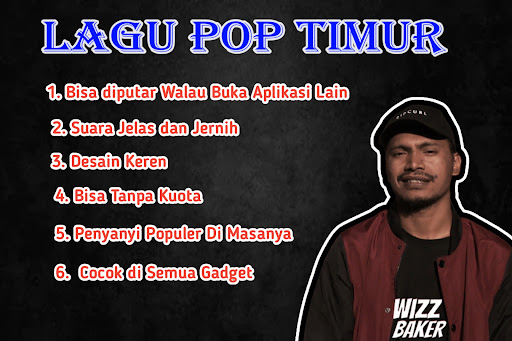 Android application Lagu Wizz Baker Pop Timur screenshort