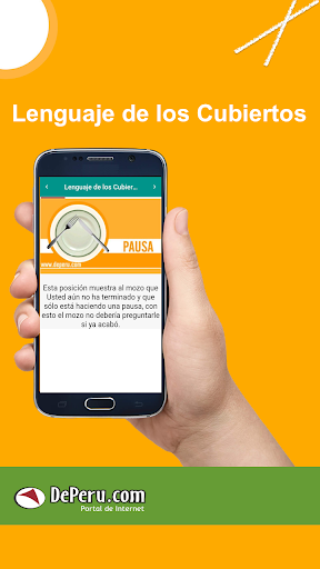 Android application Lenguaje de los Cubiertos screenshort