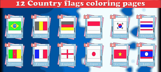 Coloring World Country Flags