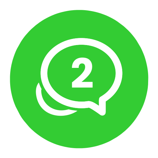 Cara pakai 2 Wa di 1 Hp logo