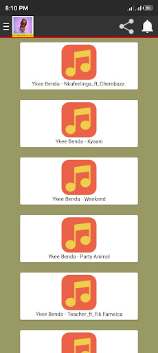 Ykee Benda Songs Screen 2