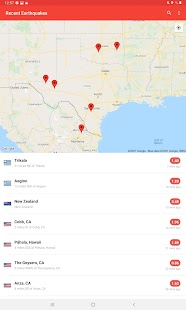 My Earthquake Alerts - Map Screenshot