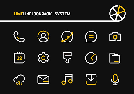 YellowLine Icon Pack LineX (LimeLine) v3.5 APK Patched