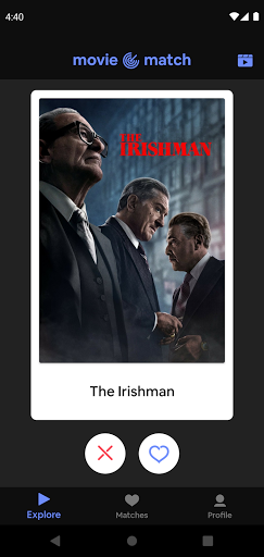 Android application Movie Match screenshort