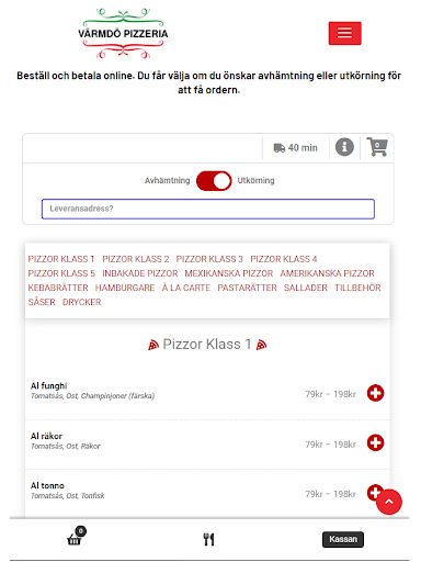 Värmdö Pizzeria Screen 3