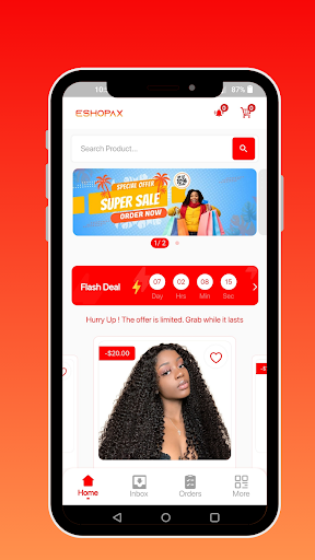 Android application eShopax screenshort