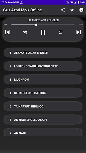 Gus Azmi Mp3 Offline Screen 2