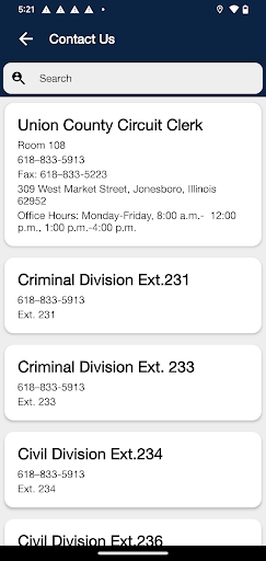 Union County Circuit Clerk IL Screen 2