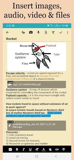 Note Daily Calendar & Notebook Screen 3