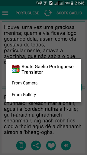 Android application Scots Gaelic Portuguese Transl screenshort