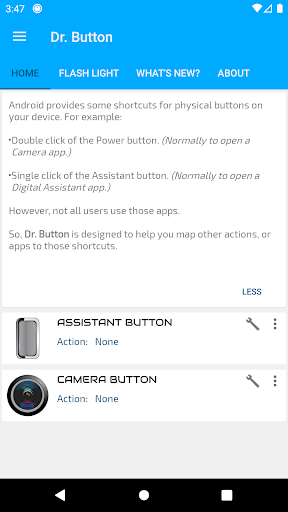 Android application Dr. Button screenshort