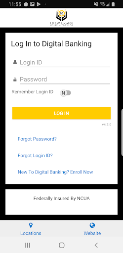 Android application MyCU66 Mobile Banking screenshort
