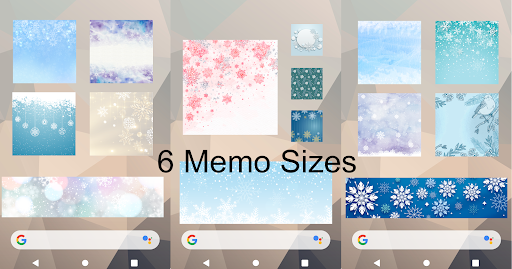 Sticky Memo Notepad Winter