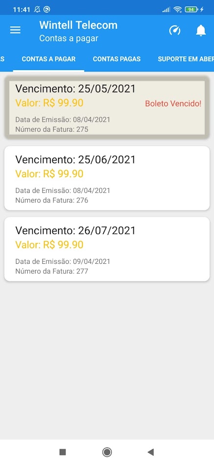 #4. Wintell Telecom (Android) Podle: ALC Sistemas