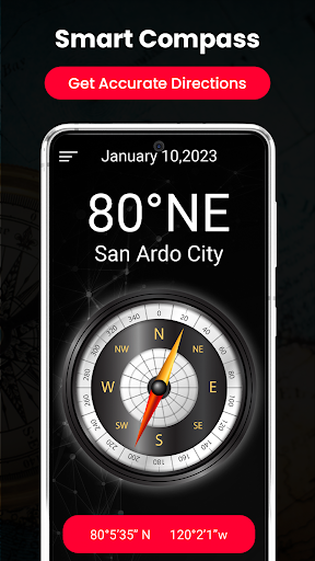 Digital Compass: Smart Compass Screenshot 1 - AppWisp.com