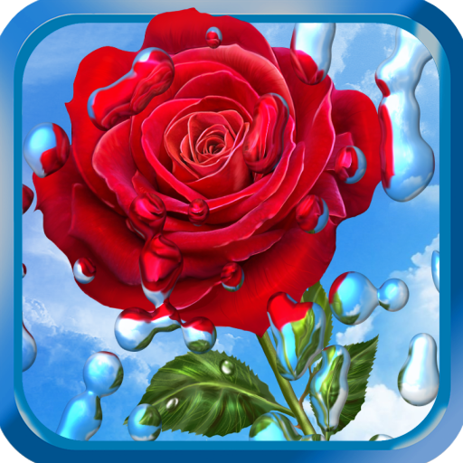 Summer Rain, Flowers, HD LWP 1.8.0 Icon