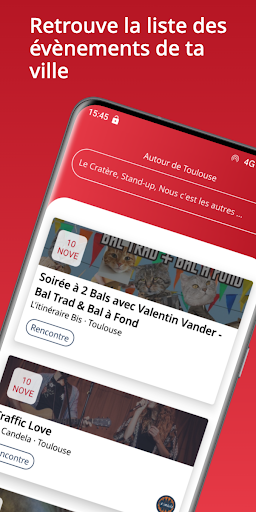 Android application Keskonfé? screenshort