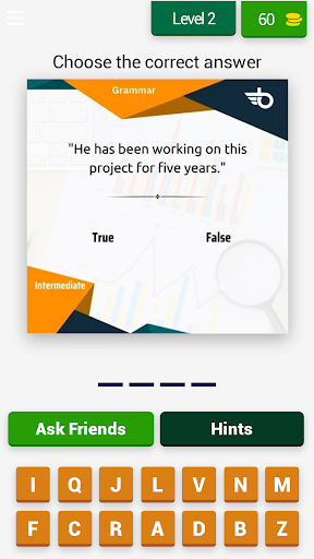 Better English: Language Quiz Screen 3
