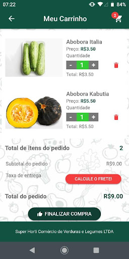 Android application Super Horti screenshort