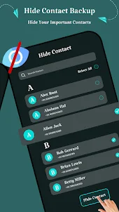 Hide Contact & Contact Backup