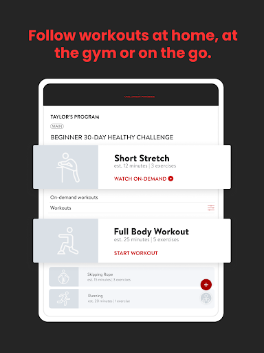 Screenshot of Volution Fitness 365